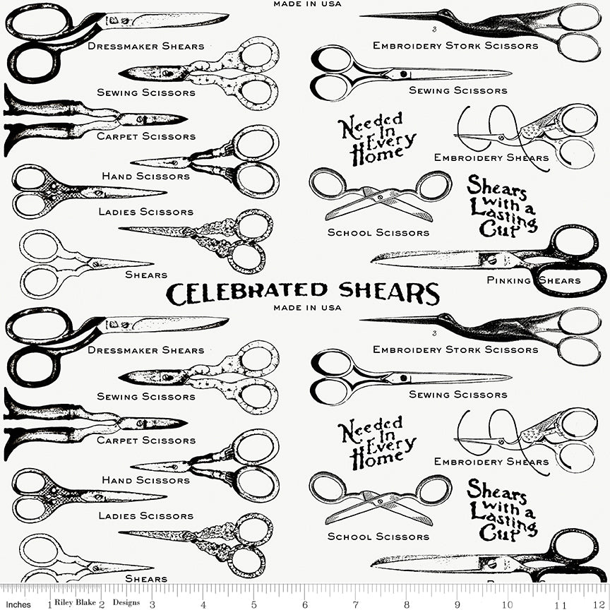 PRE-ORDER: She Who Sews–The Maker Sewing Shears White