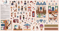 A Spoonful of Sugar Mary Poppins Storybag Felt Panel (36 1/2" x 69 1/2")