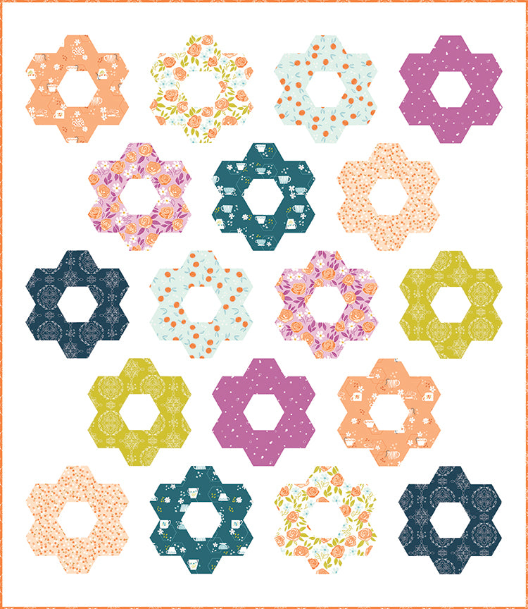Fran Gulick Hexie Blooms Quilt Pattern