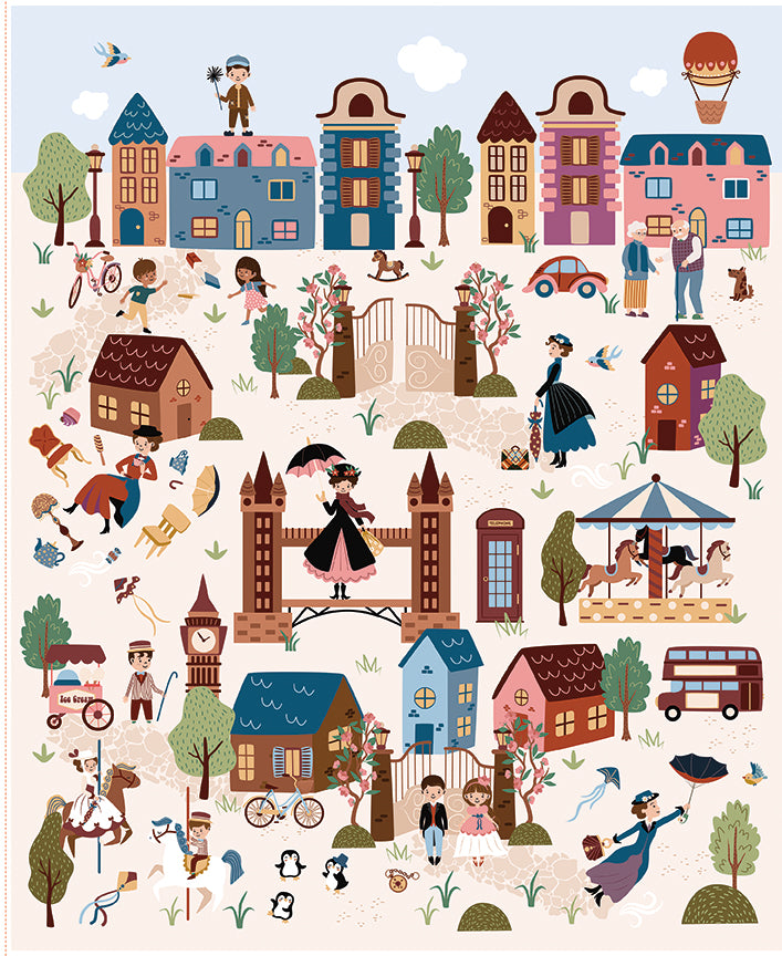 PRE-ORDER: A Spoonful of Sugar Cherry Tree Lane Panel