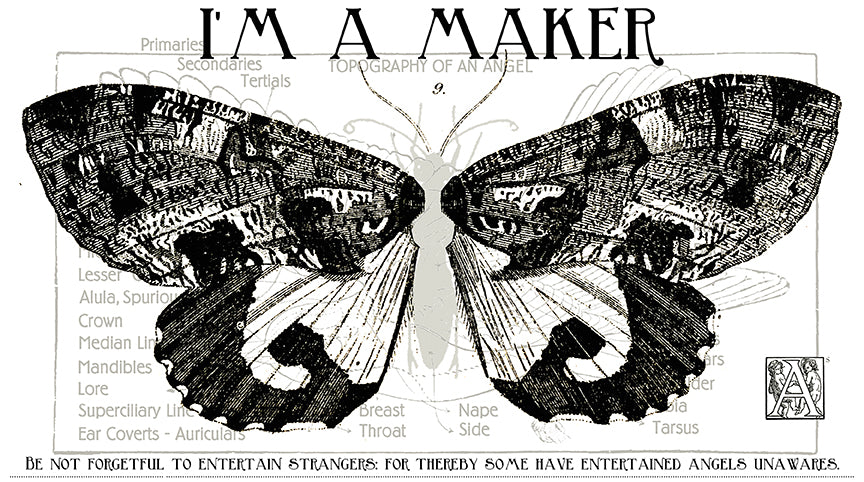 PRE-ORDER: She Who Sews–The Maker Angel Maker Mural Panel