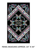 Butterfly Kaleid. Panel BlkMult (Alluring Butterflies)