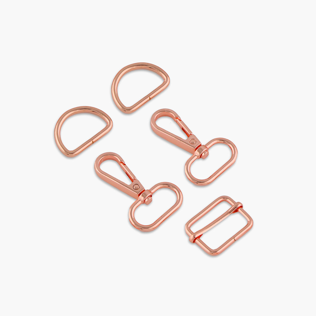 Sallie Tomato Style 3 Basic Hardware Kit 3/4" Rose Gold - P210-STS193C