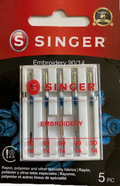 Singer Embroidery Needles 90/14