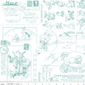 Egg Hunt 107/108" Wide Back Easter Post Aqua