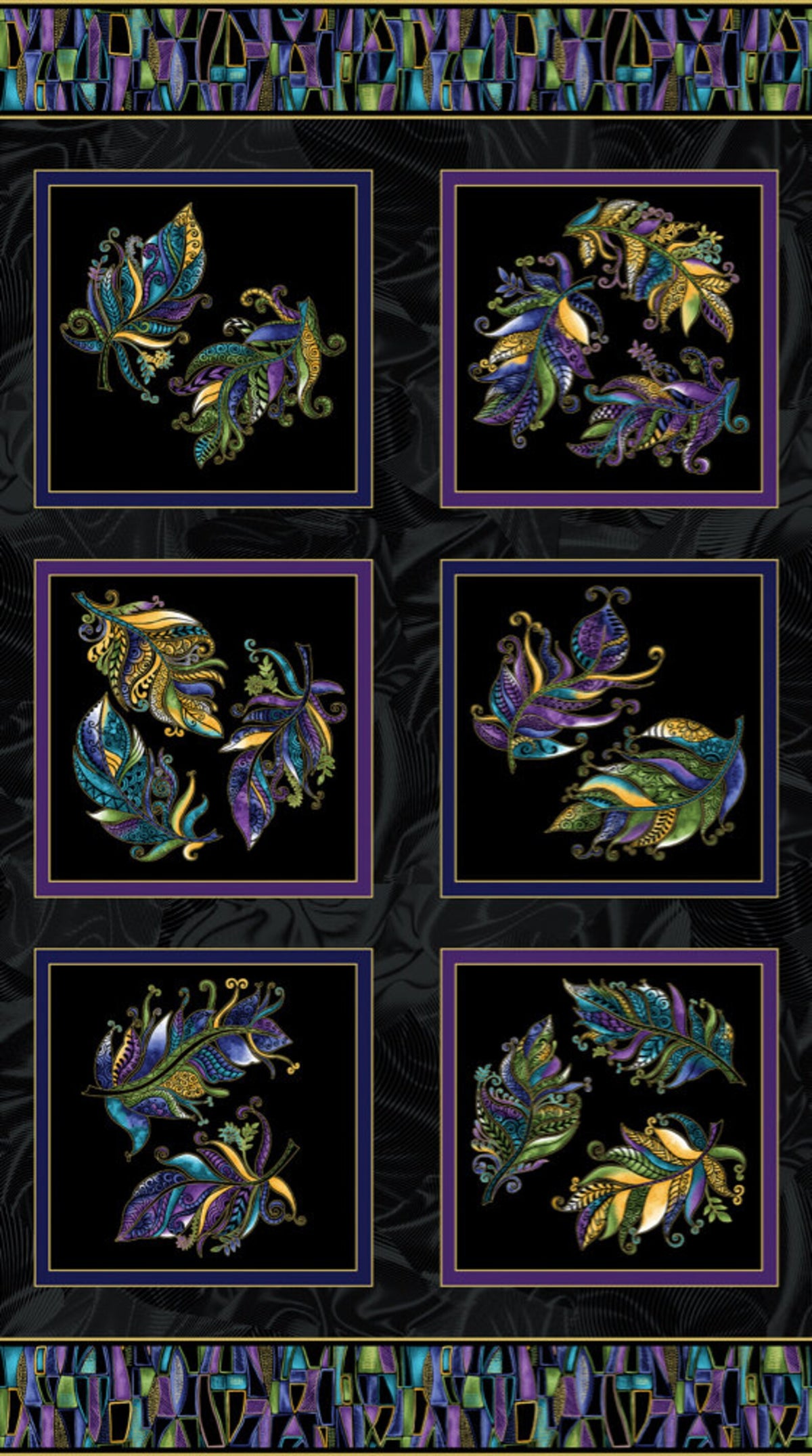 Luminescent Leaves Panel IndigoBlk (Luminescent Leaves)