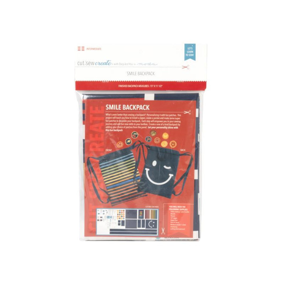 Cut Sew Create Smile Backpack 20930